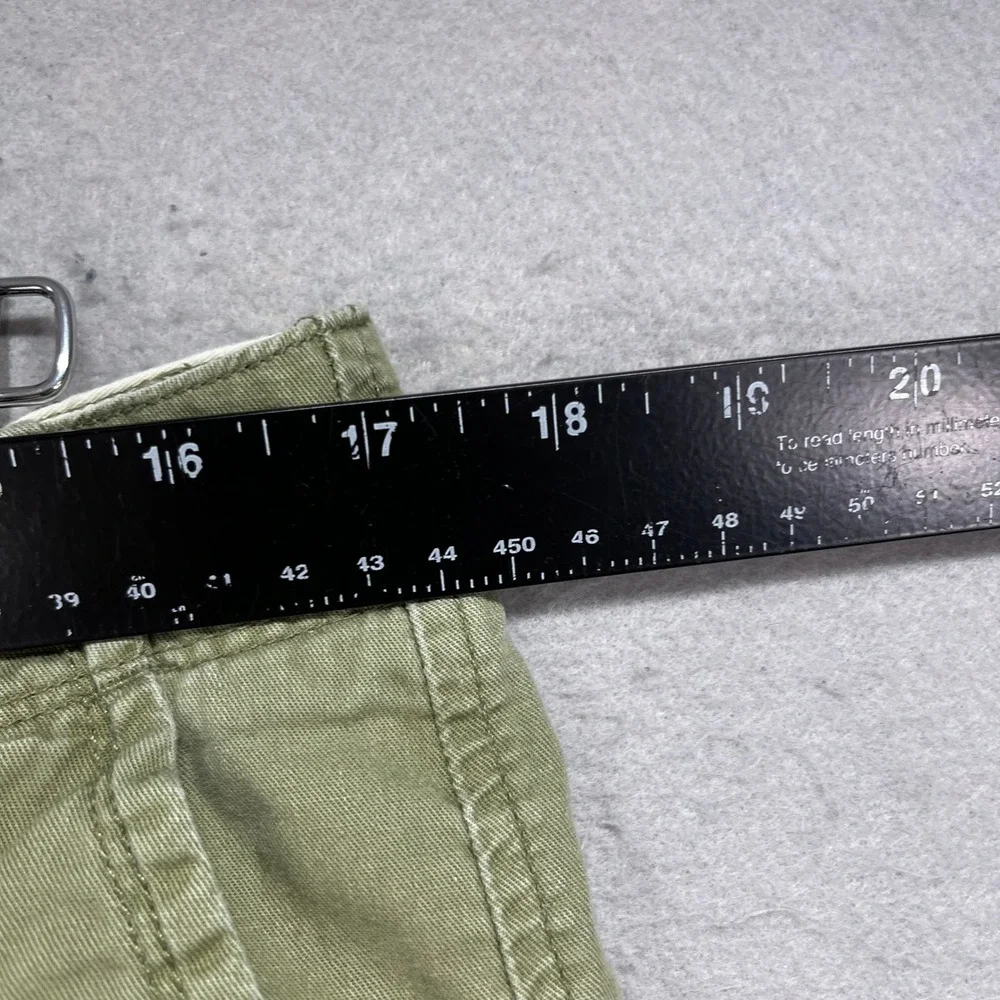 Quiksilver Chino Shorts Mens 34 Green Flat Front Cotton Twill Casual Outdoor
